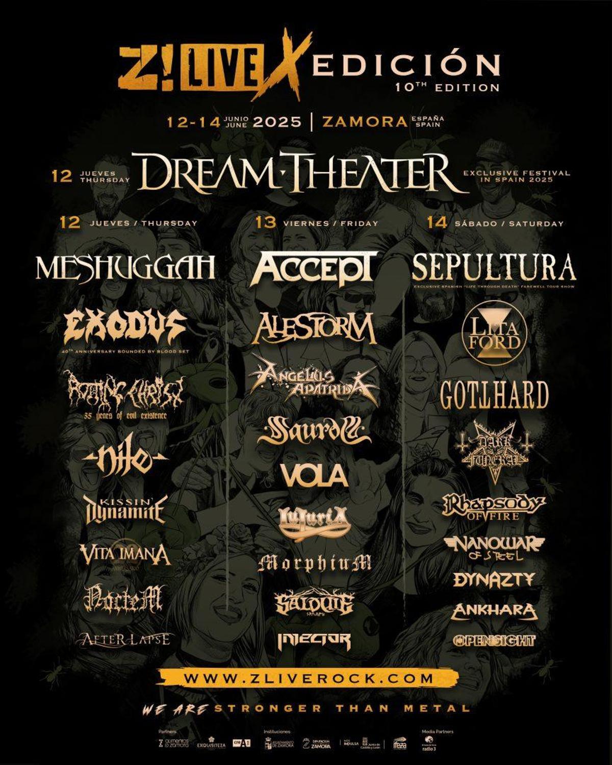 Cartel Z Live Rock en Zamora 2025.