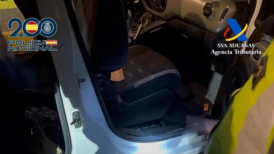 &quot;Sistema artesanal&quot; para ocultar cinco kilos de cocaína en un coche en A Coruña