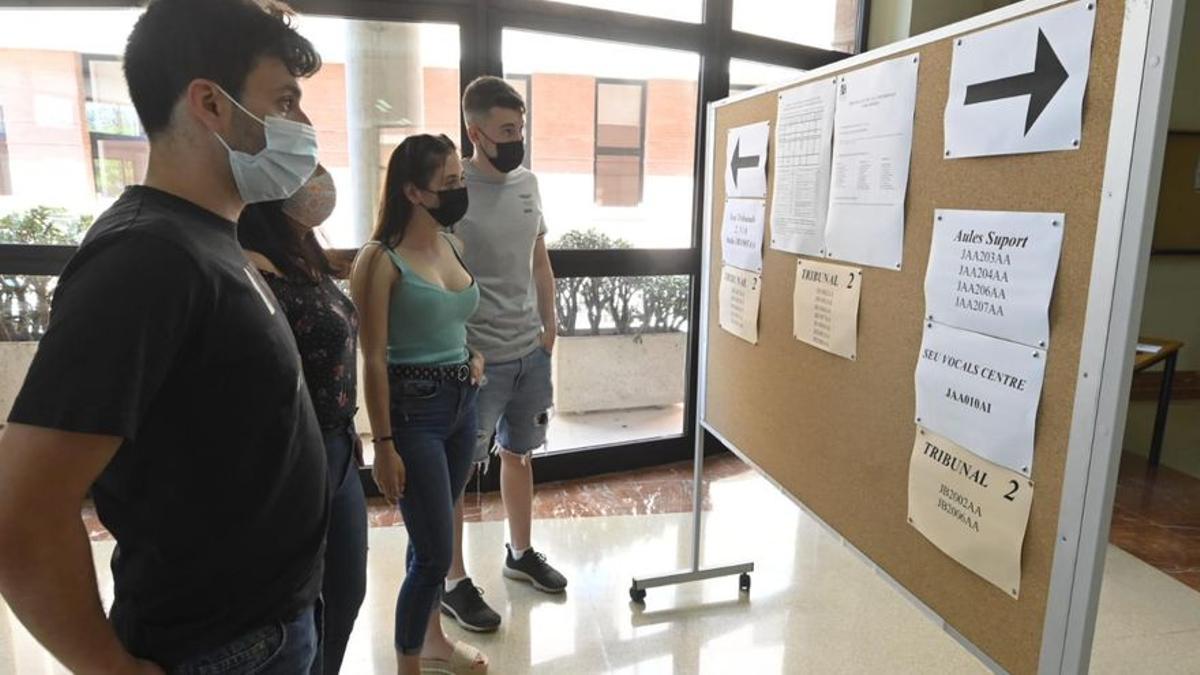 Alumnos que se han presentado a selectividad en Castellón