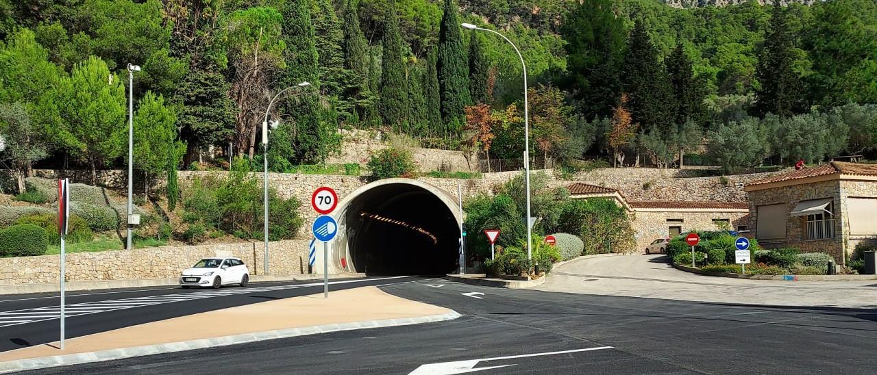 Nueva panorámica en la entrada del túnel de Sóller.