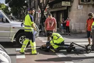 Más de quinientos heridos en accidentes de patinete en Palma en los últimos cuatro años