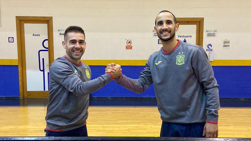 Cecilio y Boyis, en la última concentración de España en Rincón de la Victoria (Málaga).