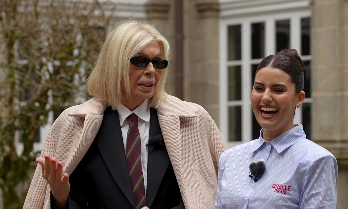 Bibiana Fernández e Noelia Rey, de risas nun intre do programa de hoxe.