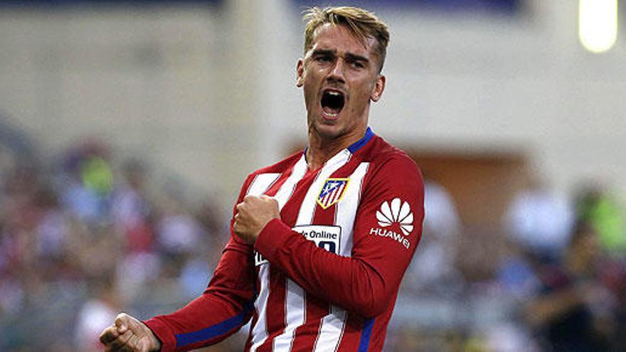 Griezmann celebra su gol.