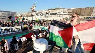Vigo recibe a la Flotilla de la Libertad: «No tenemos miedo, lo que vive el pueblo palestino es lo que de verdad asusta»