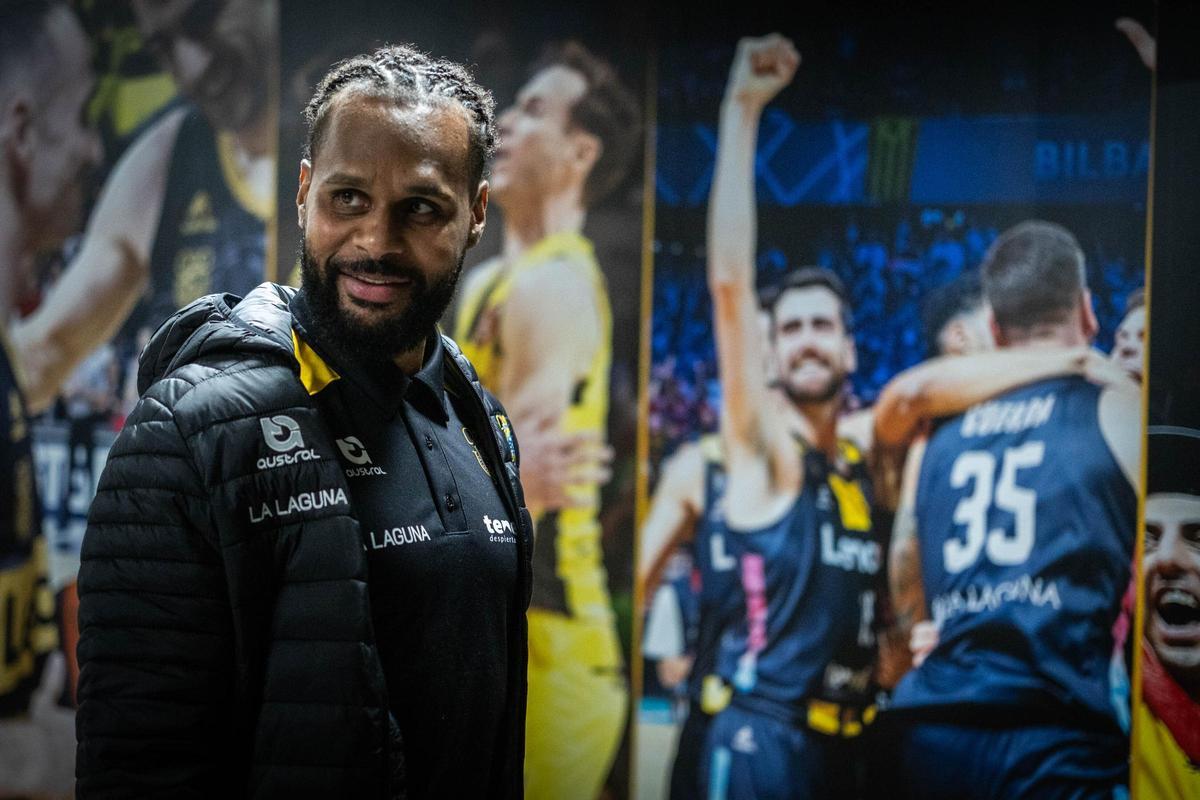 Patty Mills, sonriente, antes de su presentación oficial como jugador del CB Canarias.