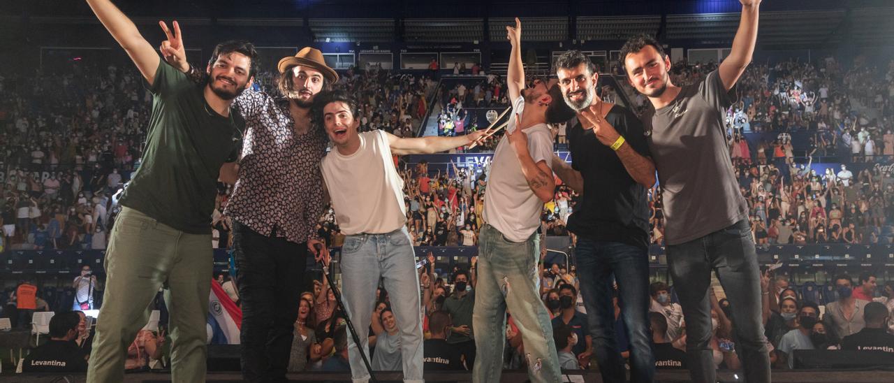 Morat, en el escenario del Ciutat de València.