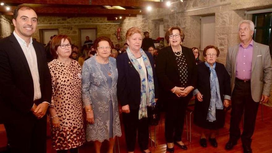 Las protagonistas del homenaje del Consello da Muller de ayer  // R.Vázquez