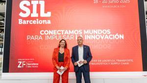 Blanca Sorigué, directora general del CZFB i del SIL, al costat de Pere Navarro, delegat especial de lEstat en el CZFB i president del SIL