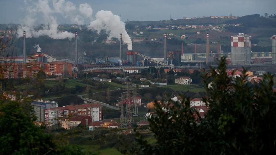 La factoría avilesina de Arcelor-Mittal.