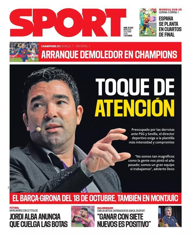 Estas son las portadas de la prensa deportiva de hoy