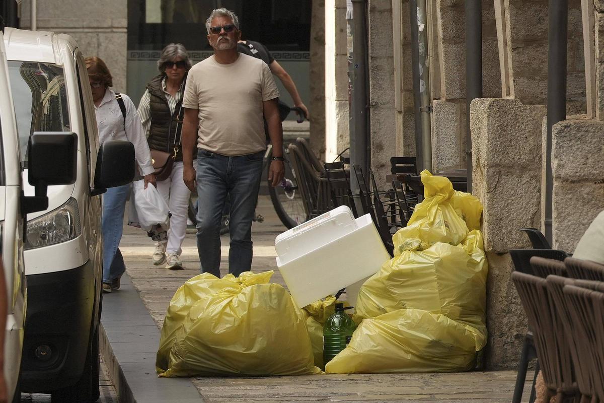 Les imatges dels efectes de la vaga d'escombriaires a la ciutat de Girona
