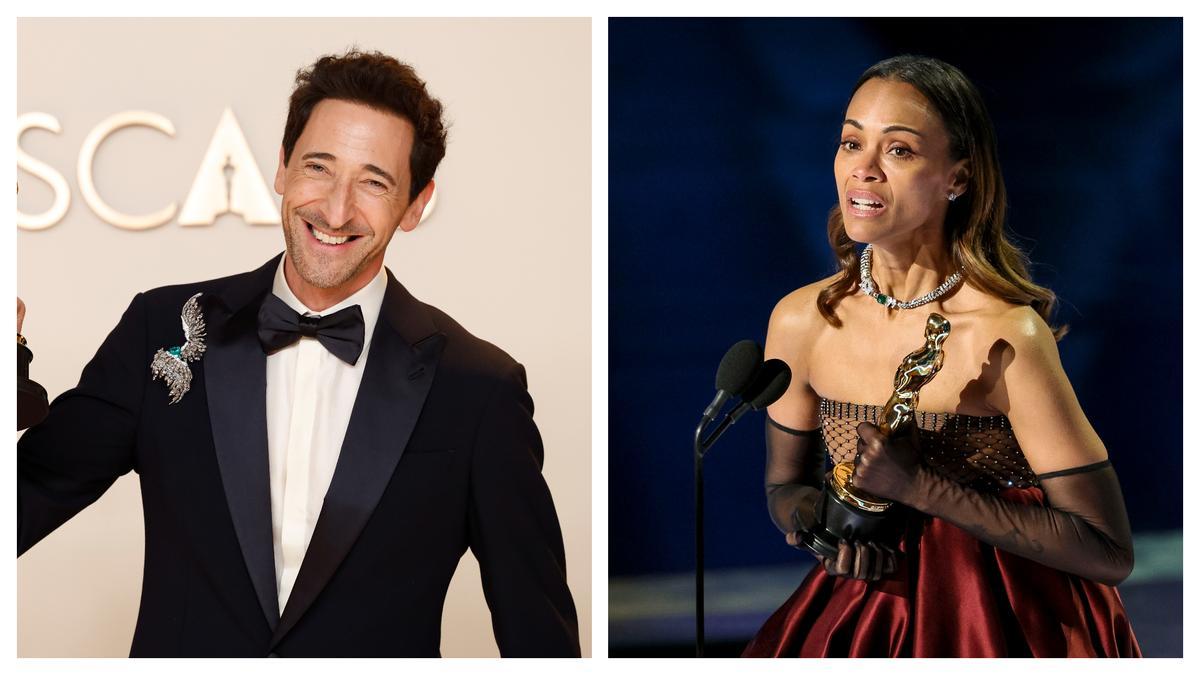 Adrien Brody y Zoe Saldaña