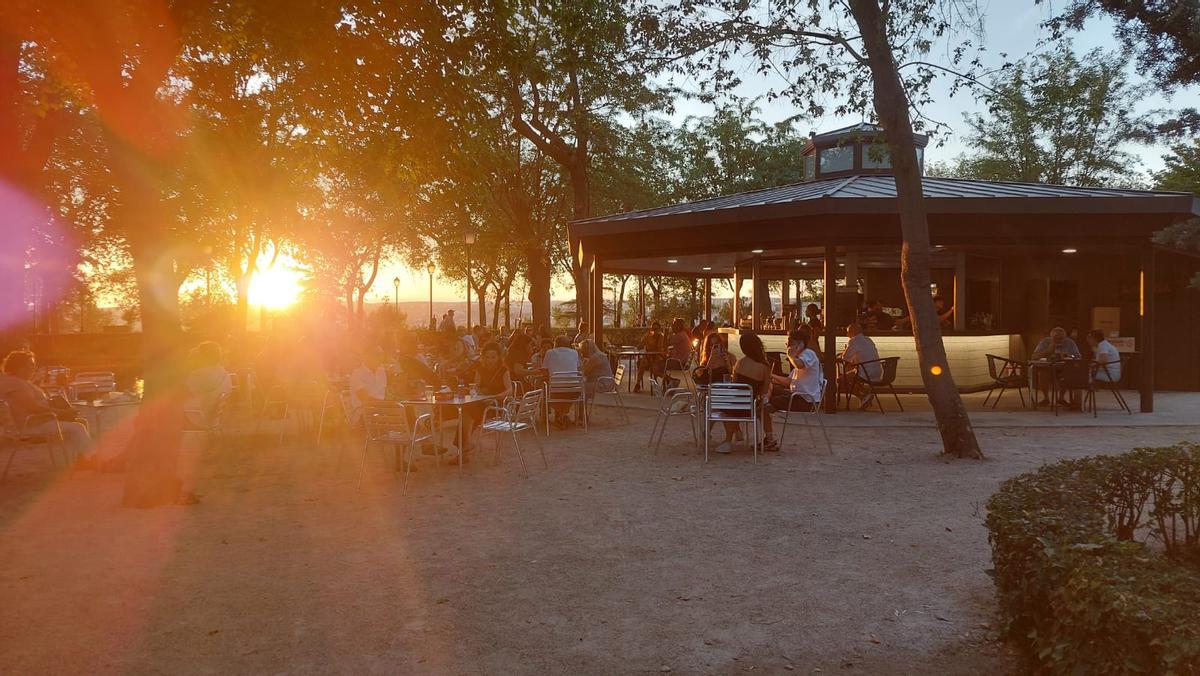 Atardecer desde el Parque de la Vega de Toledo