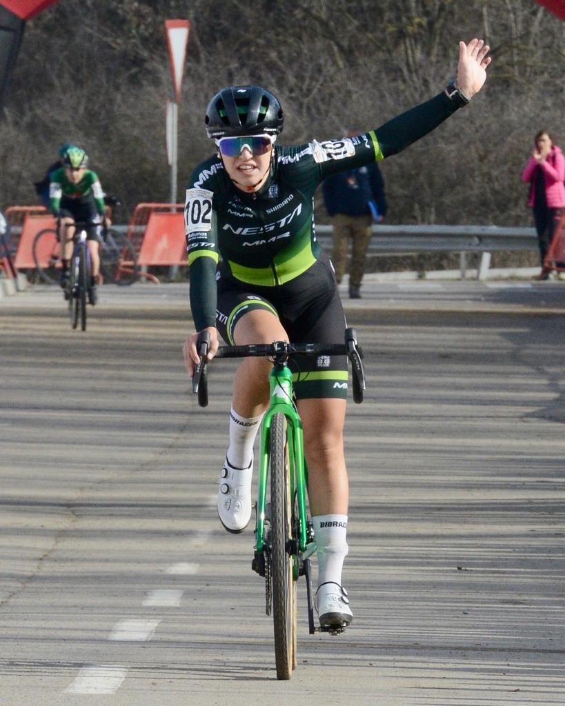 Sofía Rodríguez en la carrera de ciclocross en Vic.