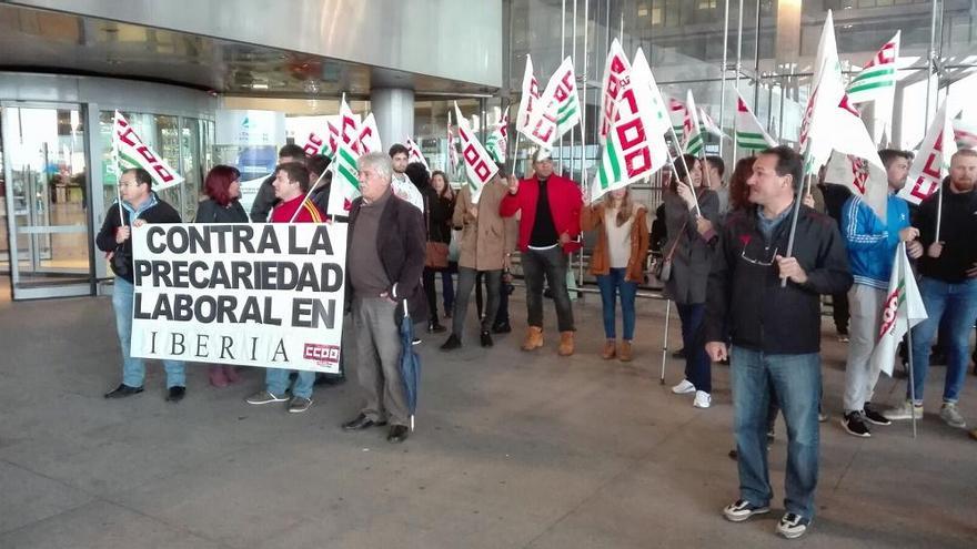 Los trabajadores de Iberia.