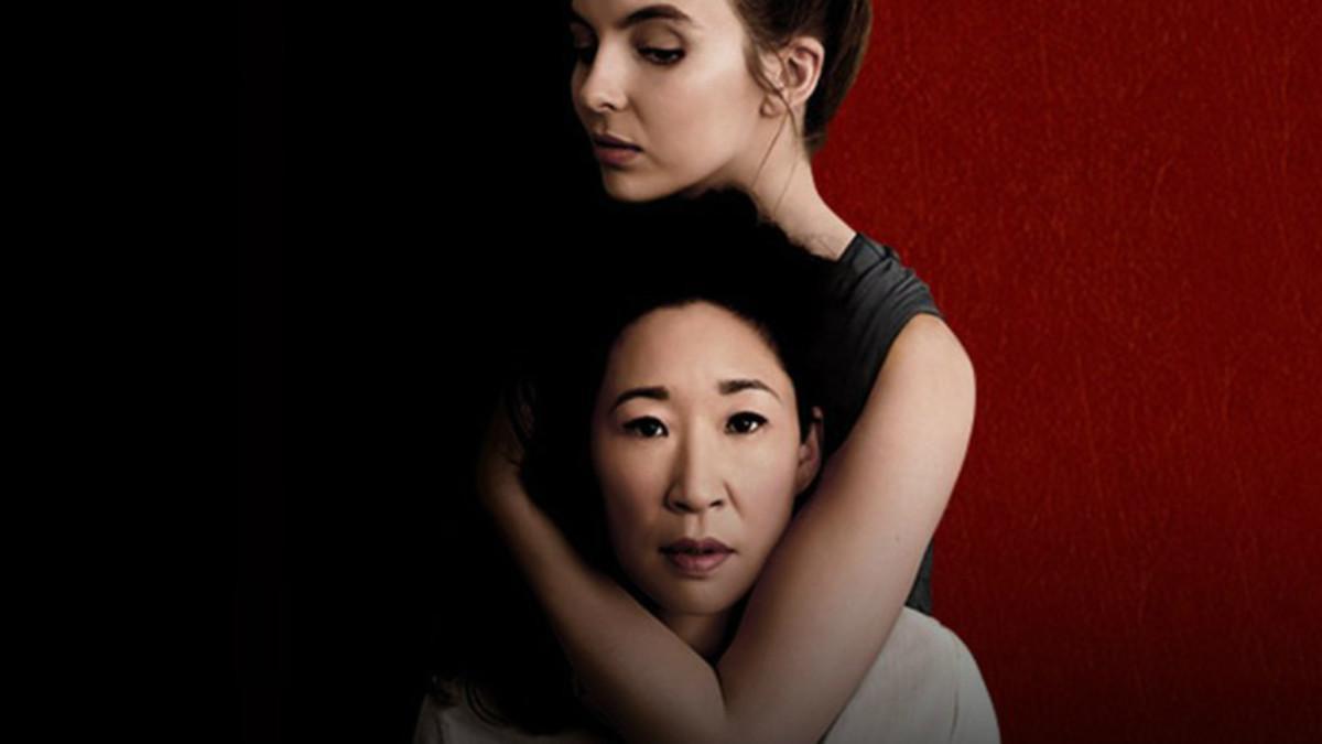 Sandra Oh y Jodie comer, en una imagen promocional de 'Killing Eve'