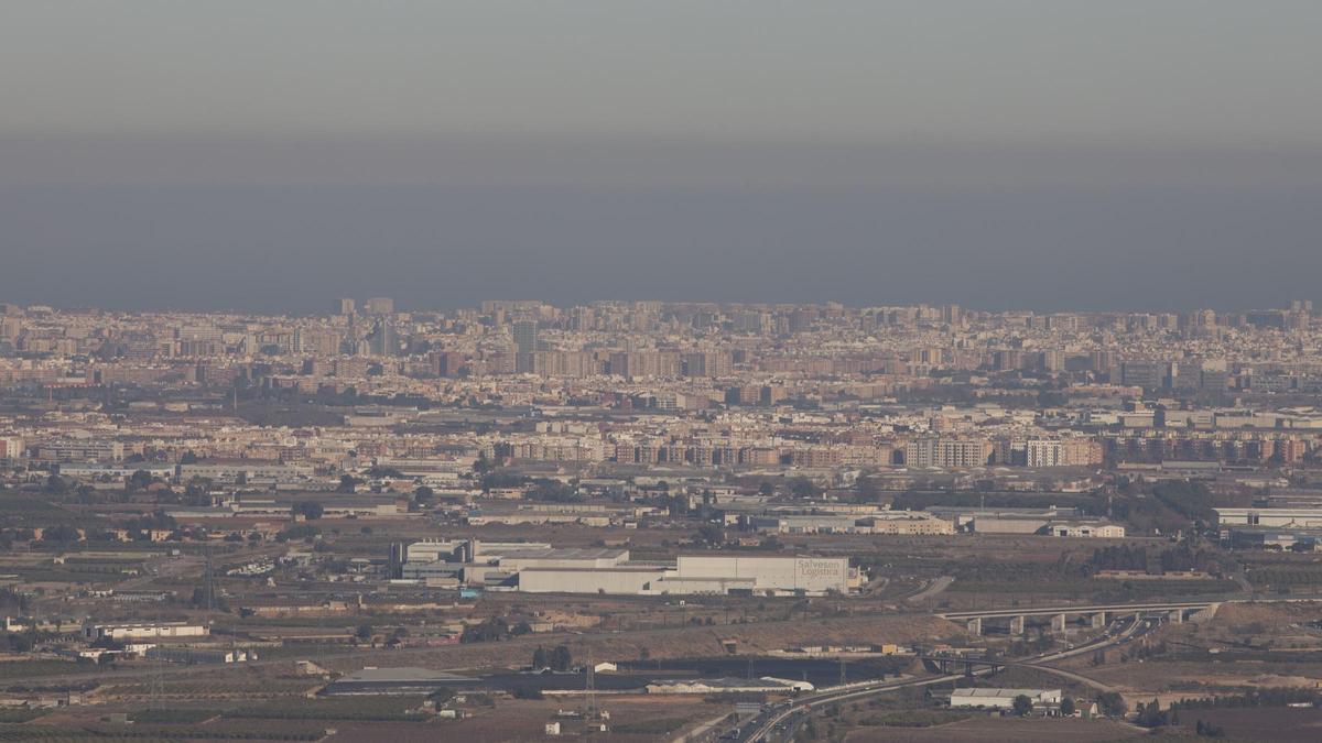 La &quot;boina&quot; de polución sobre València