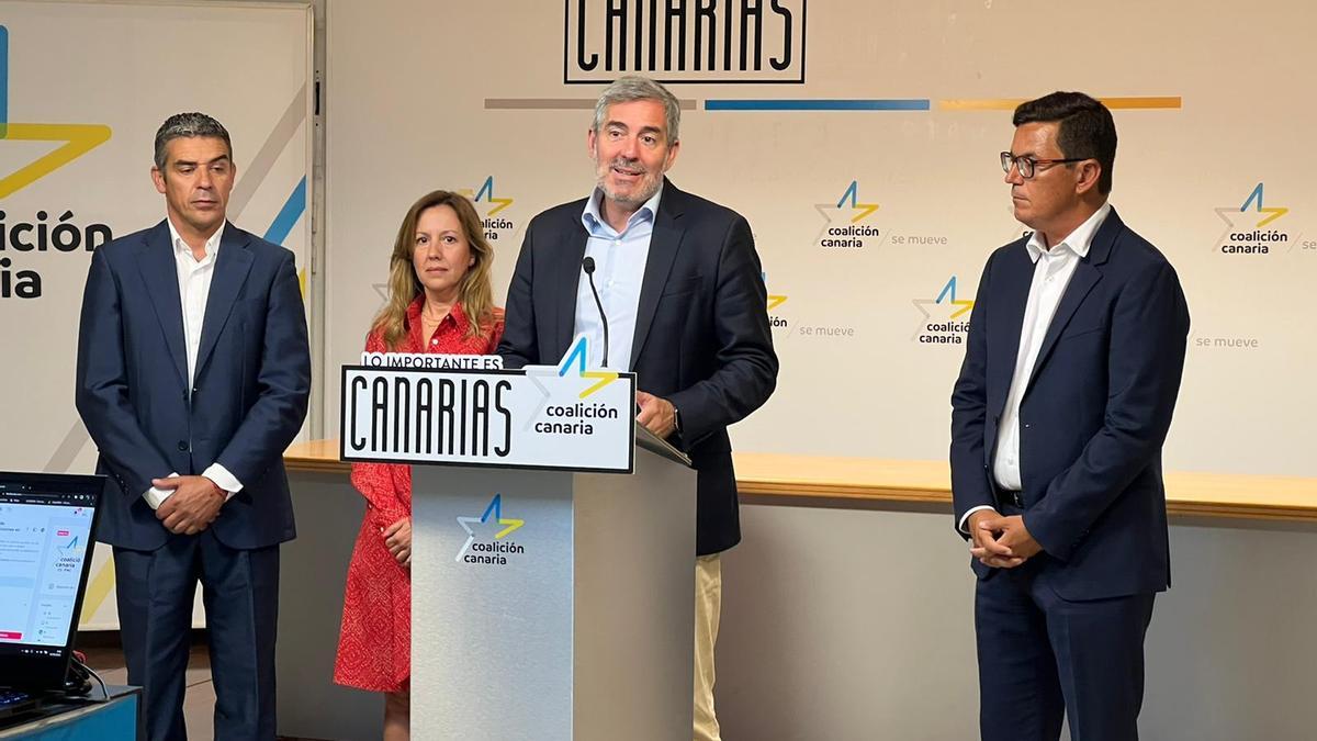 Rueda de prensa de Coalición Canaria