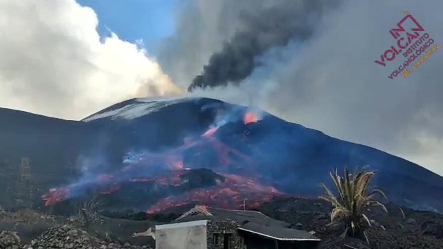 Estado de la colada del volcán de La Palma
