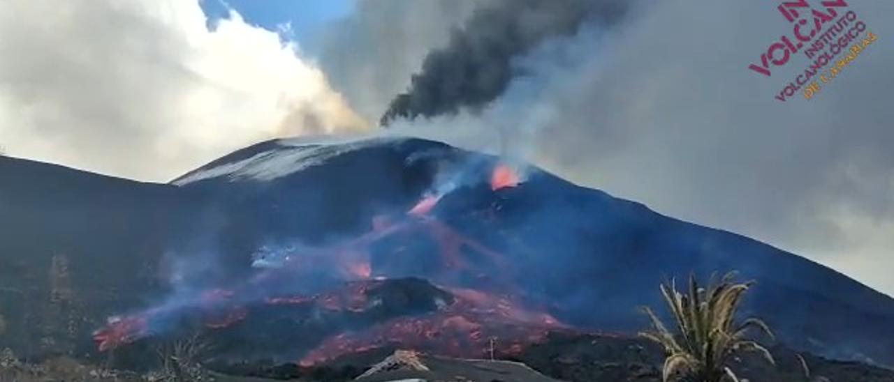 Estado de la colada del volcán de La Palma