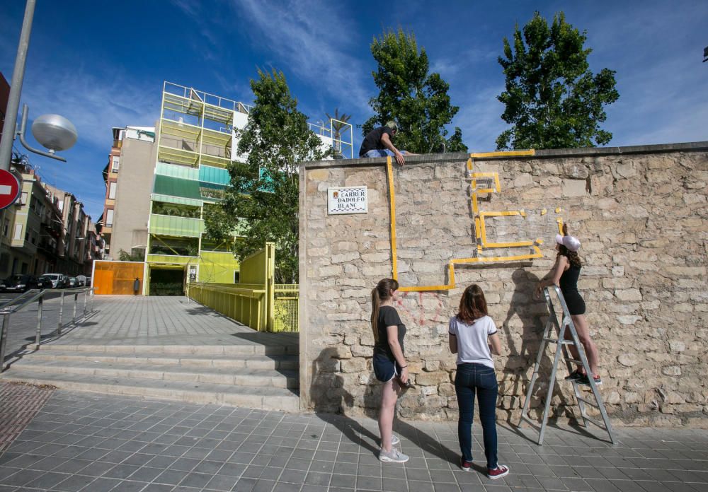 Instalaciones de arquitectura efímera en los museos de Alicante