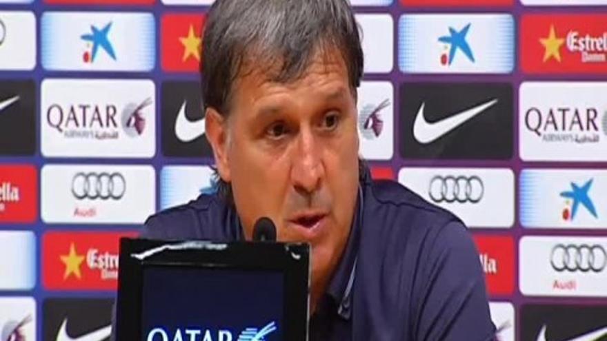 Tata Martino: "La temporada es larga y es importante que Messi cuide su físico"