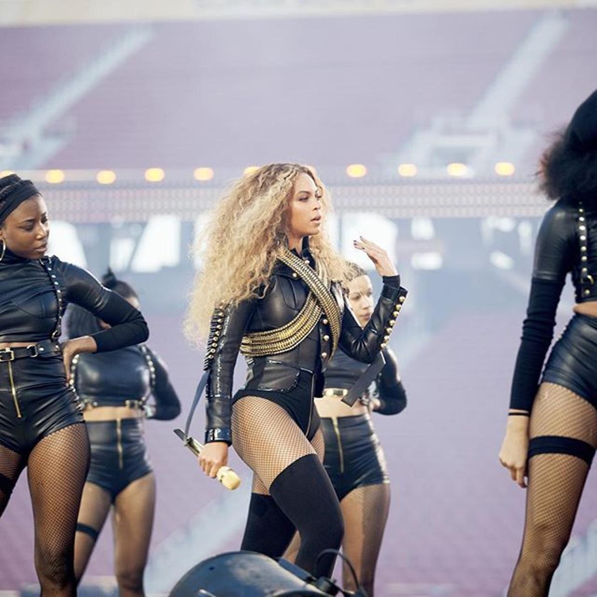 Los ensayos de Beyoncé para su actuación en la Super Bowl