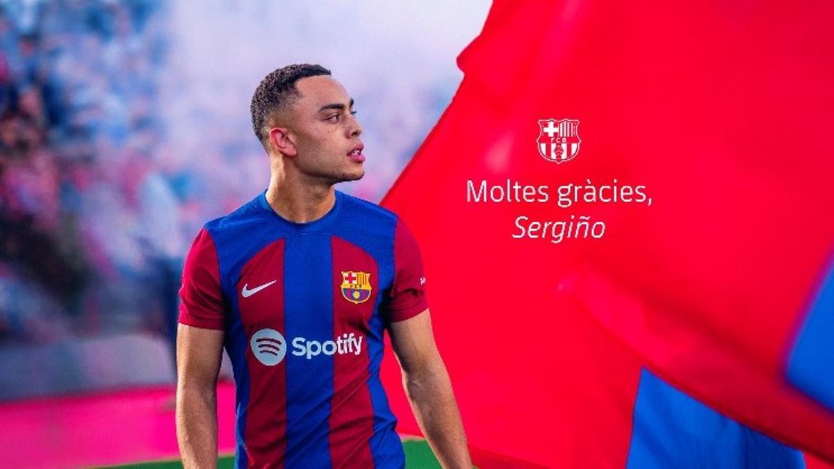 El Barça anuncia el adiós de Sergiño Dest.
