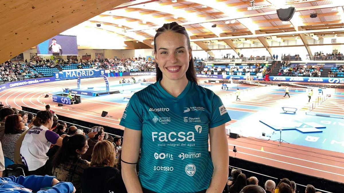 Carmen Avilés, en la pista madrileña de Gallur.