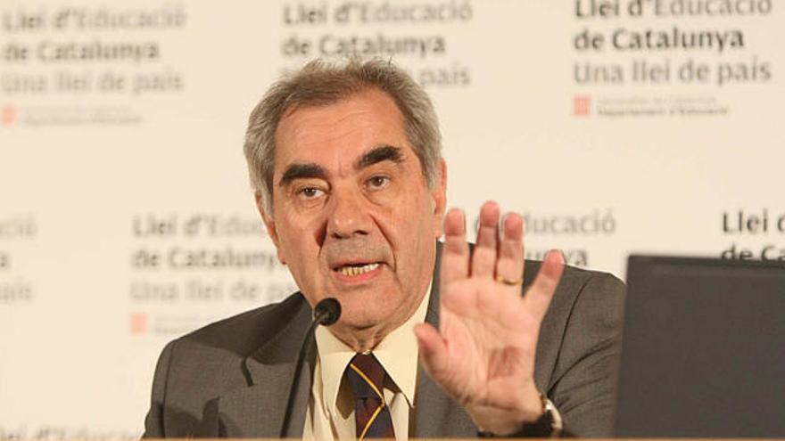 Ernest Maragall recorda que l&#039;aplicació de la Llei d&#039;Educació requereix un esforç financer.