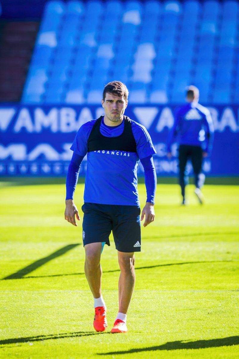 Sesión de entrenamiento del Real Zaragoza