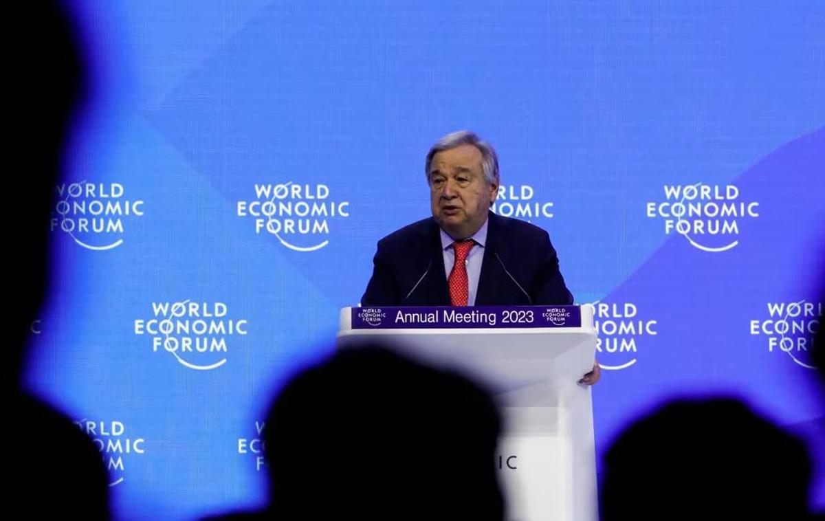 Guterres, en su intervención de Davos