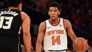 Allonzo Trier, en un partido reciente con los Knicks.