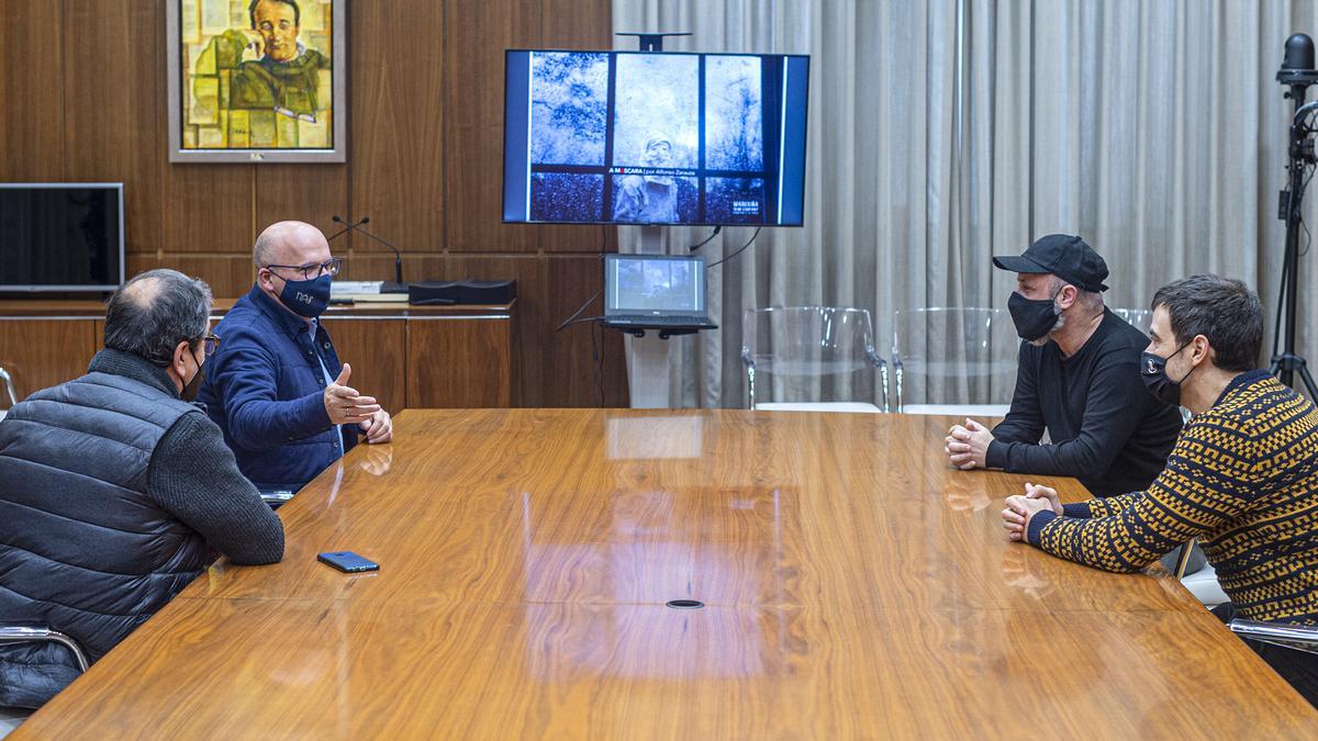 Reunión de Baltar con Alfonso Zarauza en la Diputación.