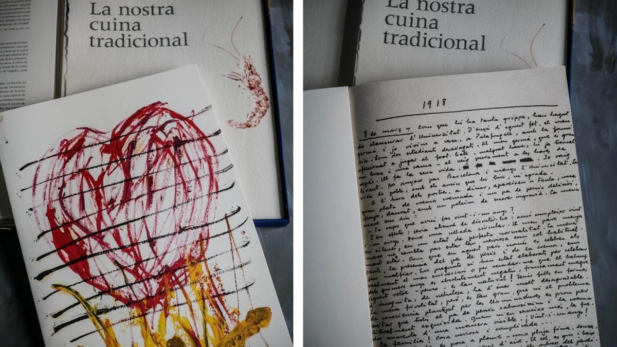 Textos e ilustraciones de 'La nostra cuina tradicional'.