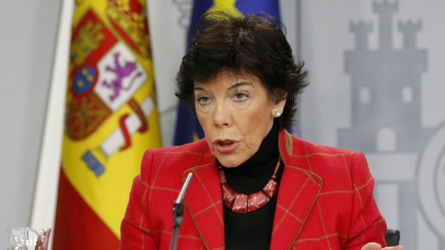 La ministra de Educación, Isabel Celáa.