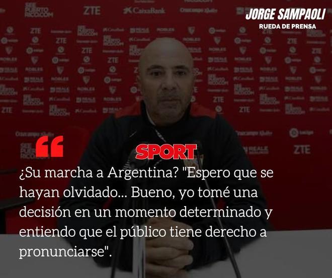 Las mejores frases de la presentación de Sampaoli