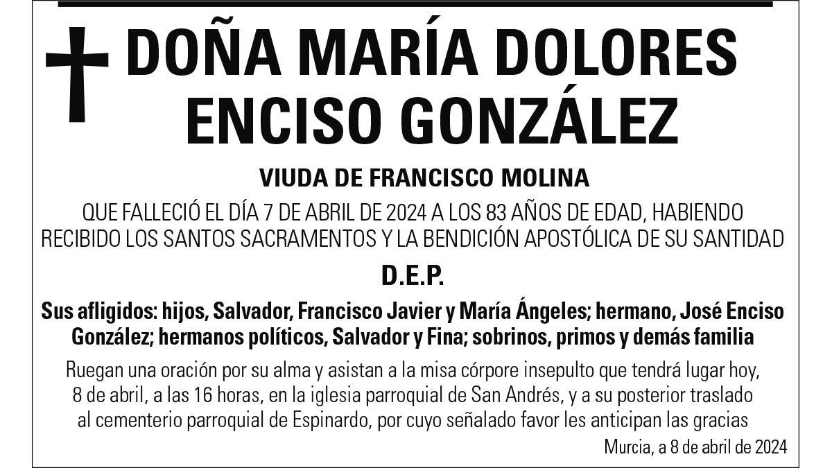 Dª María Dolores Enciso González