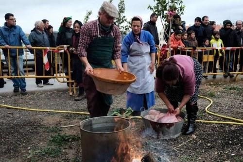 Matanza tradicional en Monfarracinos