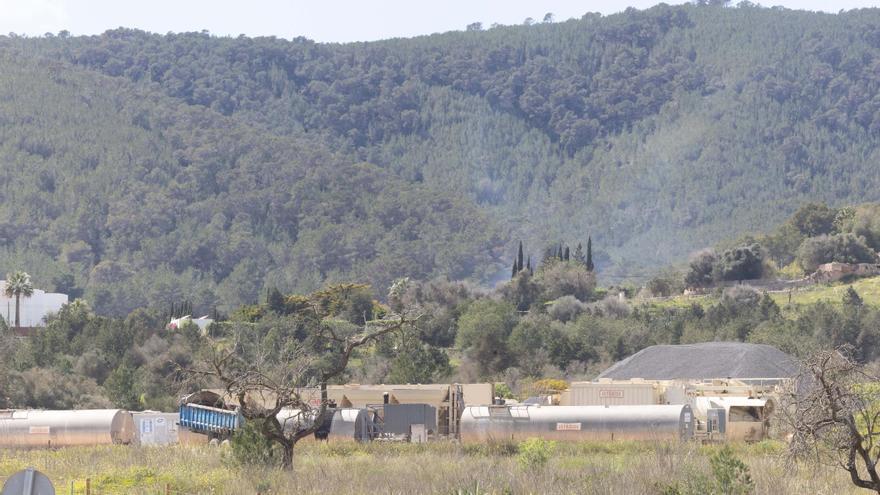 Imágenes de desmantelamiento de la planta asfáltica de Sant Rafel