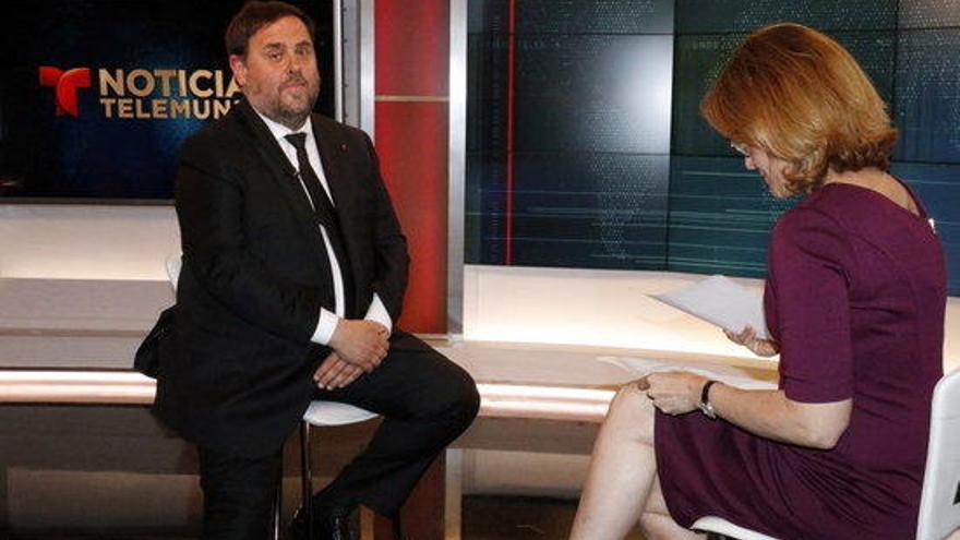 Junqueras critica que Espanya no permeti el referèndum en una entrevista a Telemundo