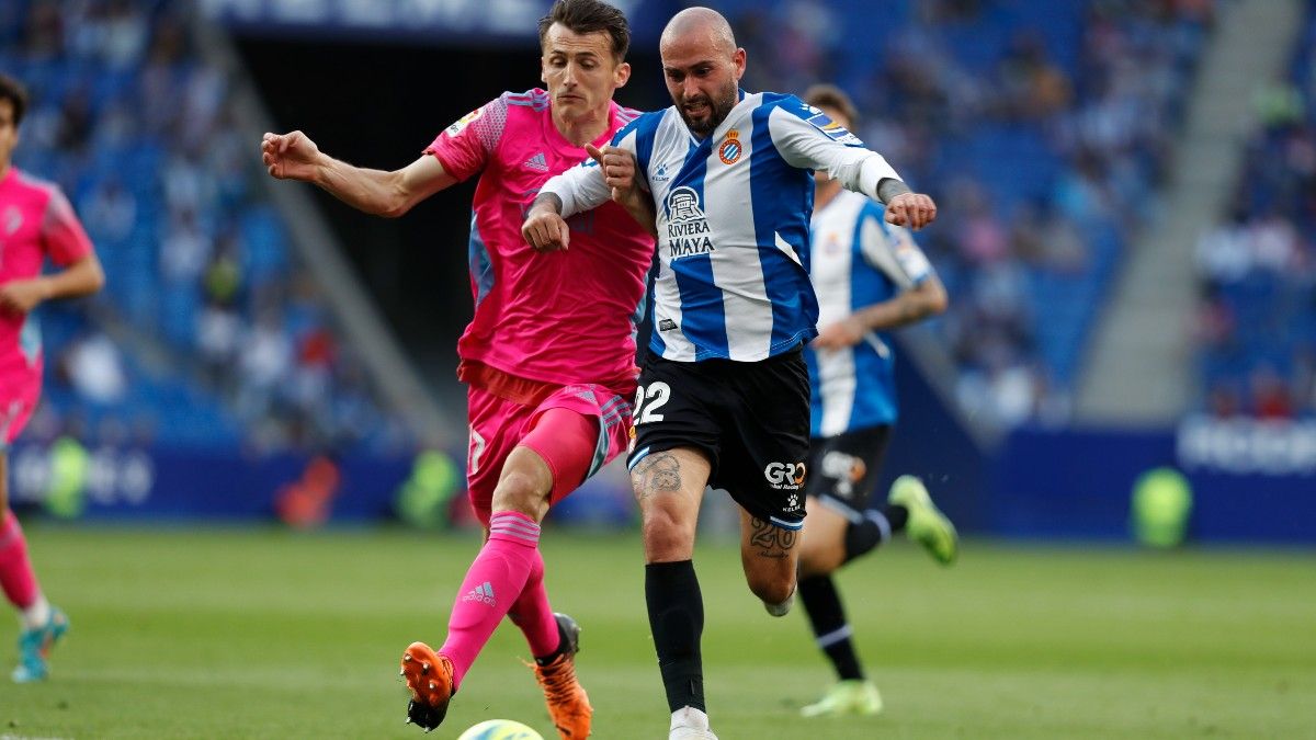 Aleix Vidal en un partido con el Espanyol