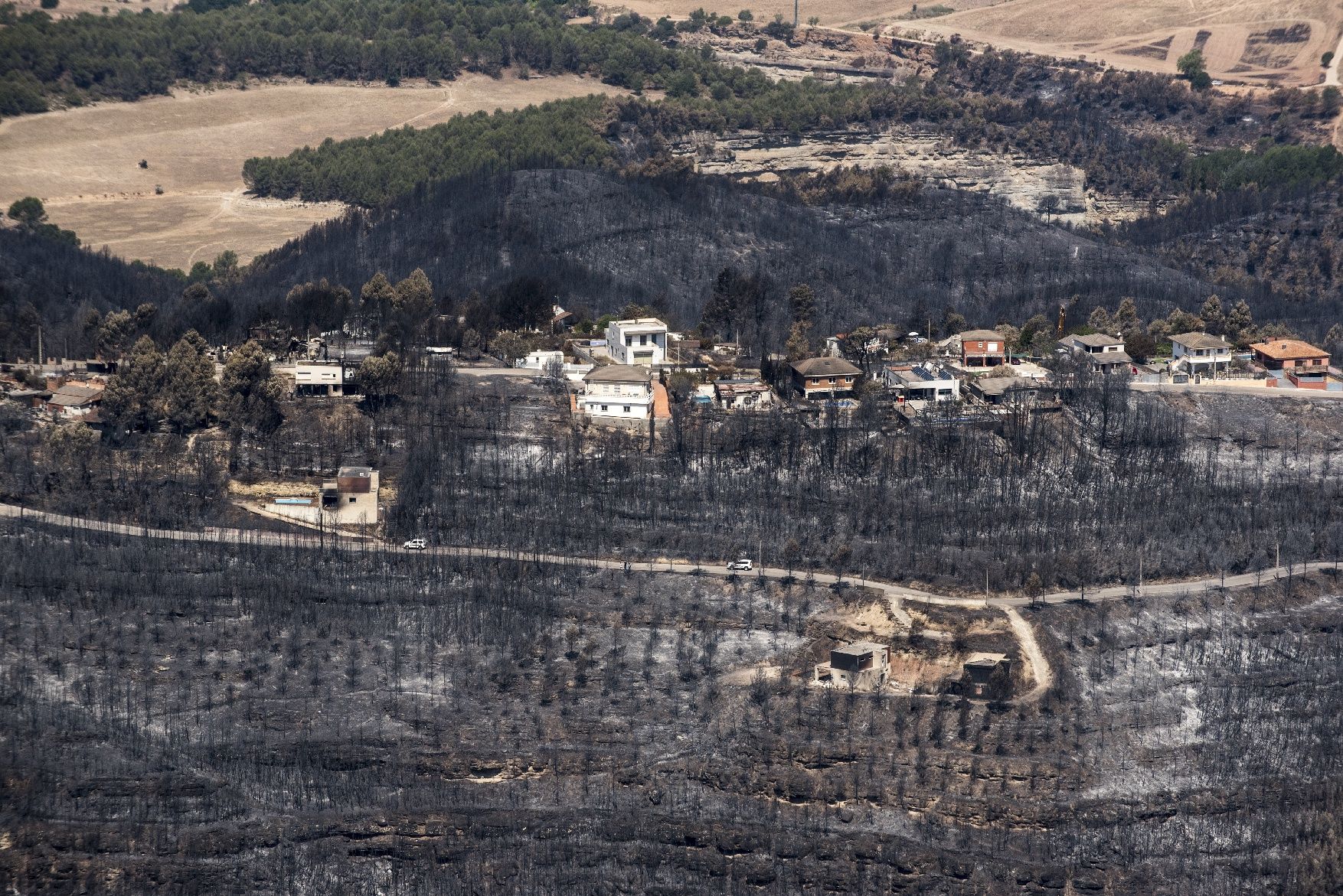 La dimensió de la tragèdia al Bages des de l’aire