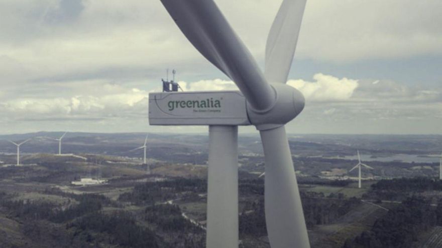 Aerogenerador de un parque eólico de Greenalia. | L. O.