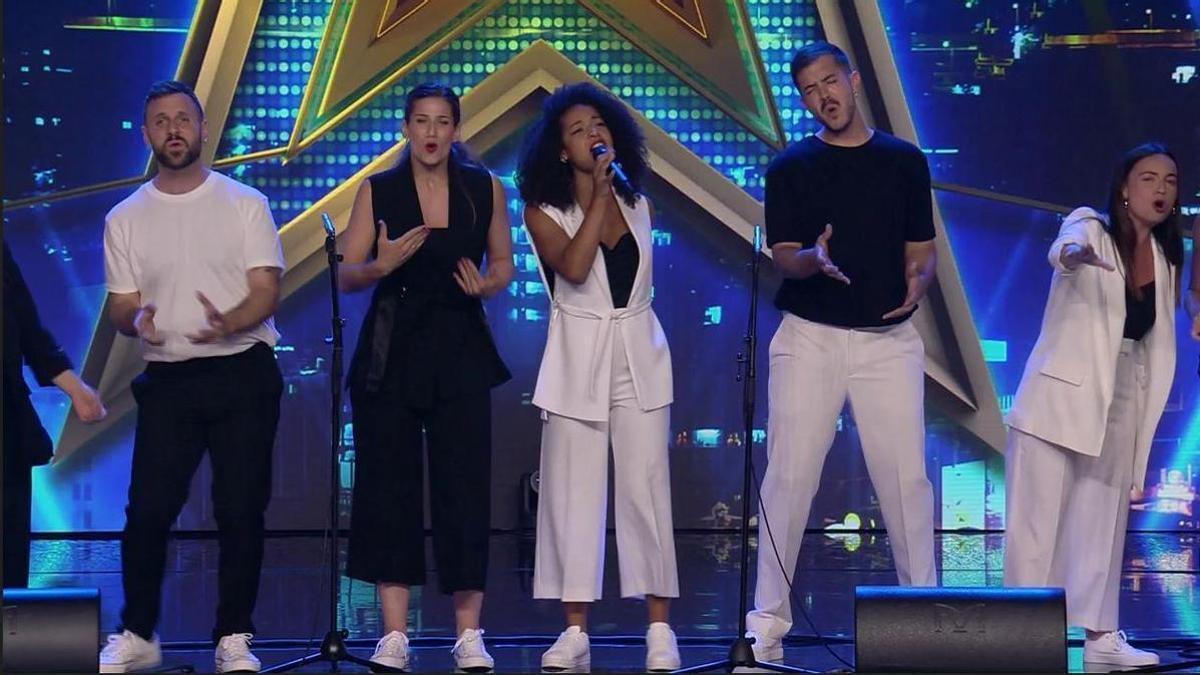 Belter Souls, durante su actuación en &#039;Got talent&#039;.