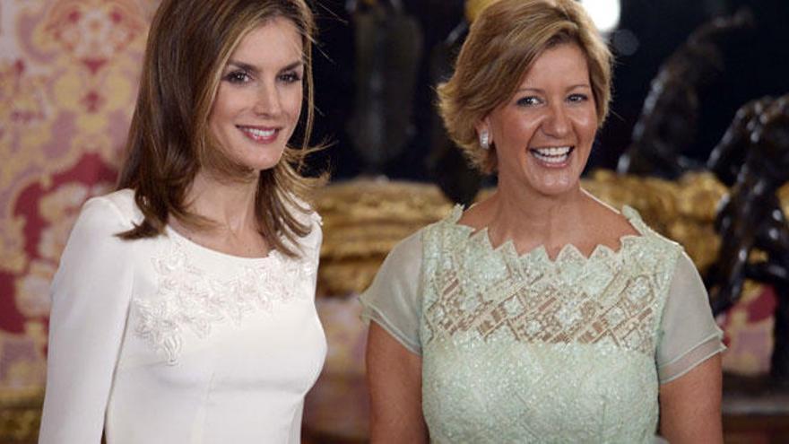 La Reina Letizia con Lorena Castillo de Varela