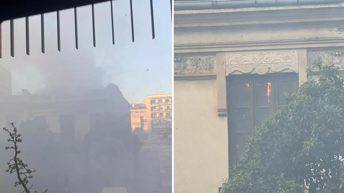 Incendio en la avenida Burjassot de València