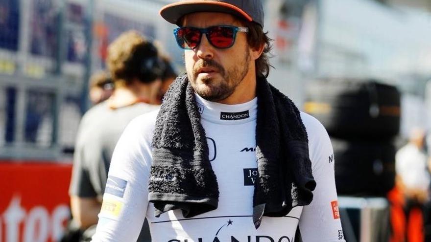 Fernando Alonso, en Montmeló