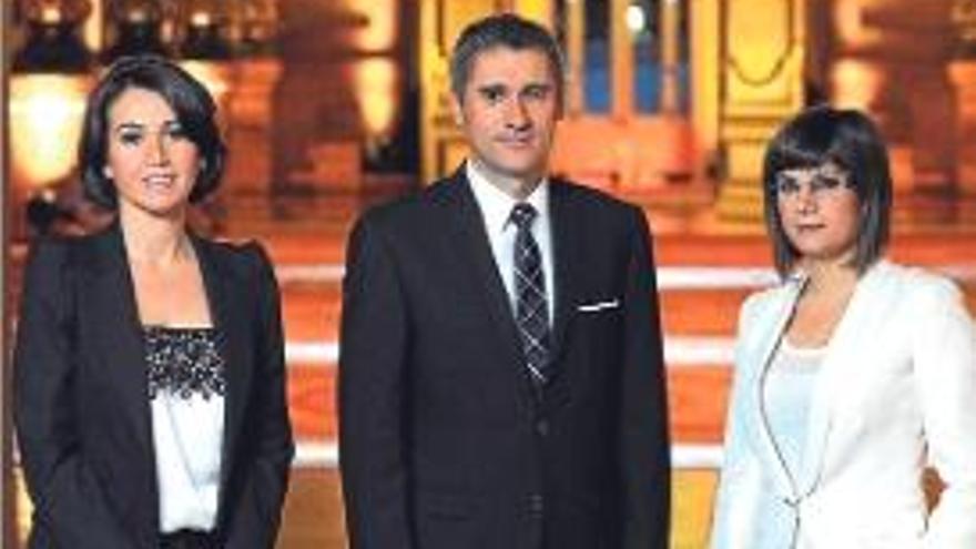 Lídia Heredia, Joan Carles Peris i Ariadna Oltra.